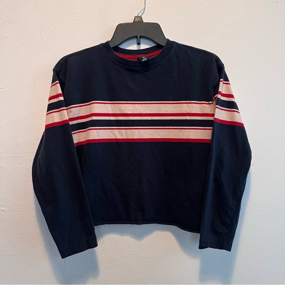 GAP Tops - Vintage 100% Cotton GAP Kids Striped Cropped Long Sleeve